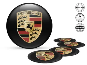 Porsche Adesivi Cupola Stile Etichette Cerchio Alta Qualità